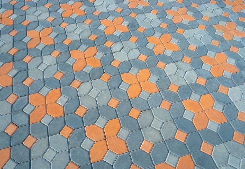 geometric textured concrete