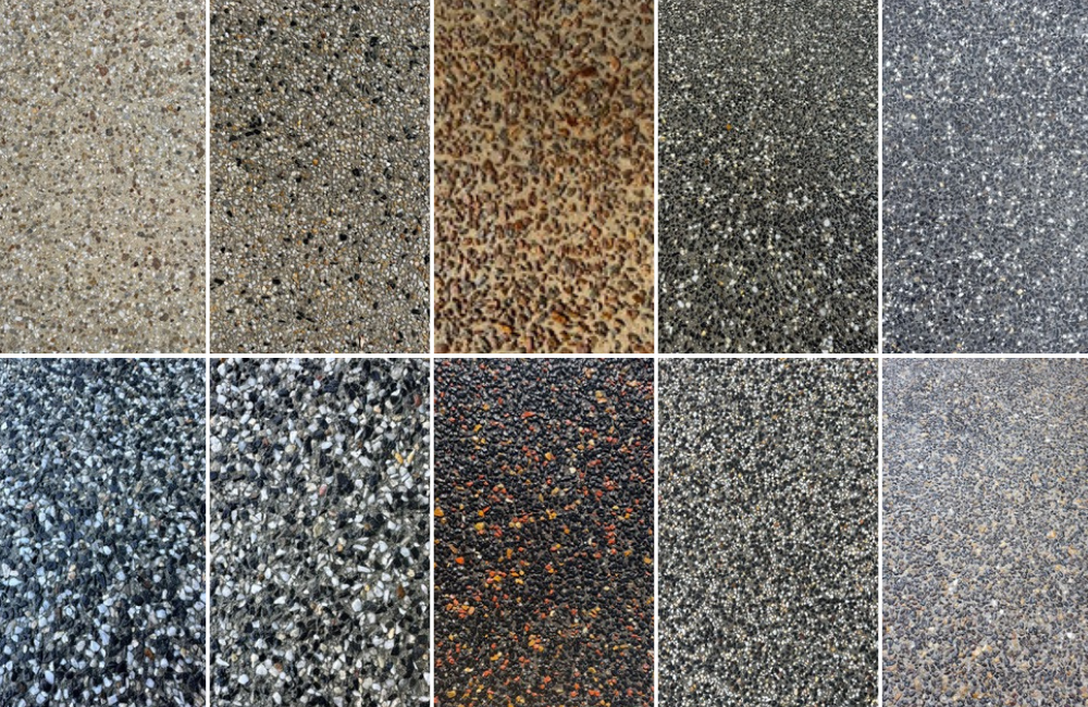 exposed aggregate designs